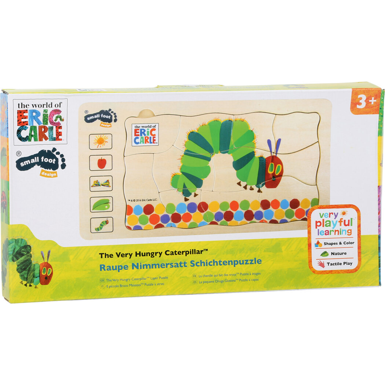 Paul Lamond Set 4 Puzzle In 1 'The Very Hungry Caterpillar' – 12,16,20,24 Pezzi Per Bambini 3+